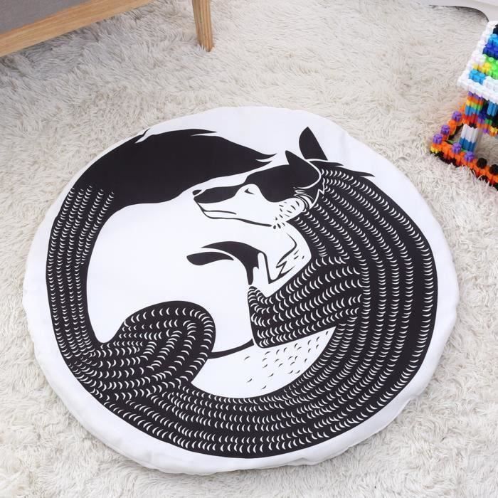 Tapis Jeu pour Enfants Dessin Animé Coton Aventure Loup L43584