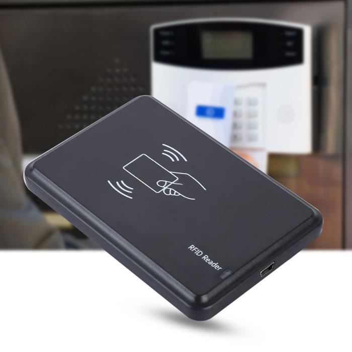 Lecteur de cartes RFID, 125Khz USB RFID Reader Writer Smart ID Card Reader, étanche Porte Contrôle de l'accès Capteur Copieur