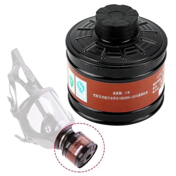 Filtre de respirateur professionnel, cartouche de masque à gaz ABS, filtre de masque à gaz à charbon actif pratique 40mm pour gaz