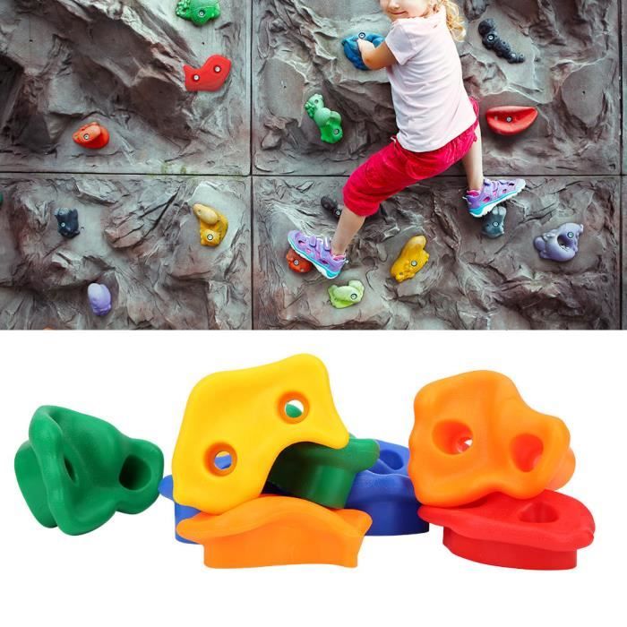 Le mur d'escalade d'enfants tient ensemble l'accessoire pratique coloré d'équipement de terrain de jeu
