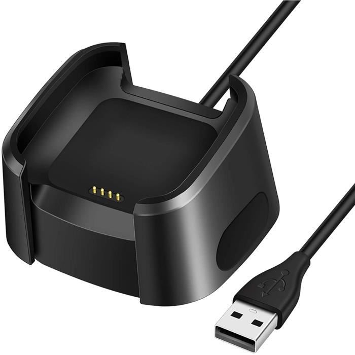 Chargeur pour Fitbit Versa Fitbit Versa Lite (Pas pour Versa 2/Versa 3/Sense), USB Câble pour Versa 1 et Versa Lite