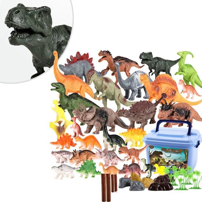 44pcs Miniature Simulation Jurassic Park Jurassic World dinosaure figurines Jouets pour enfants