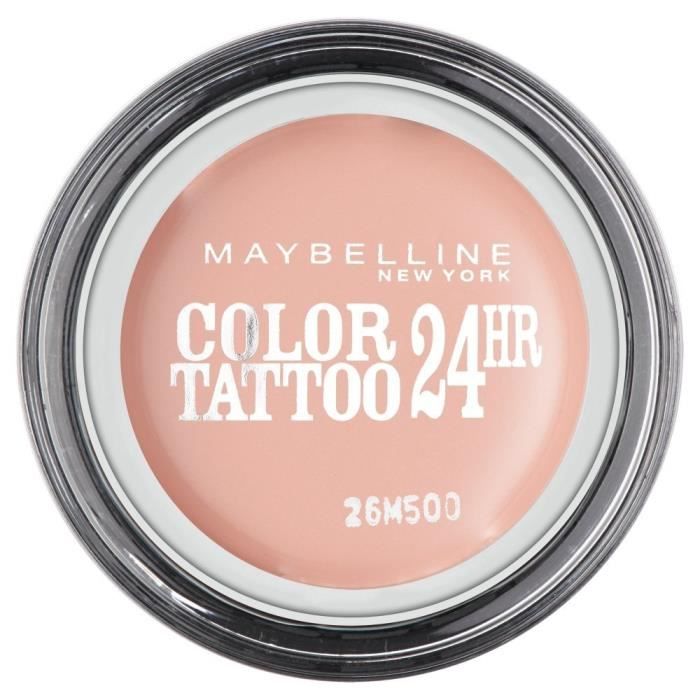 GEMEY MAYBELLINE Color Tattoo Ombre à Paupières Rose 91 Crème de Rose