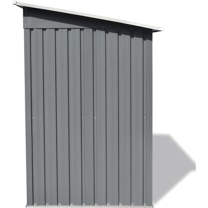 SIB Structures extérieures-Cabanes-abris de jardin Métal Gris 9375306401945