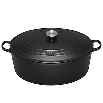 Cocotte ovale - Noir : 35 cm