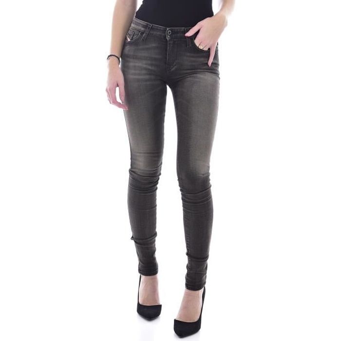 Diesel Jeans Slim Skinzee Skinny Gris 0817t