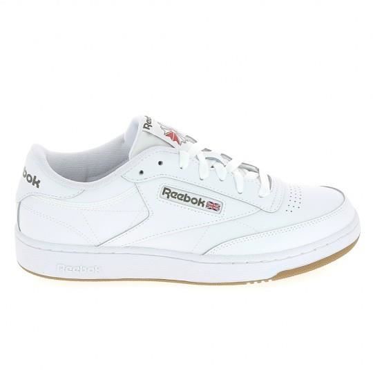 Baskets Mode Sneakers Hommes REEBOK Cluc C 85 Blanc