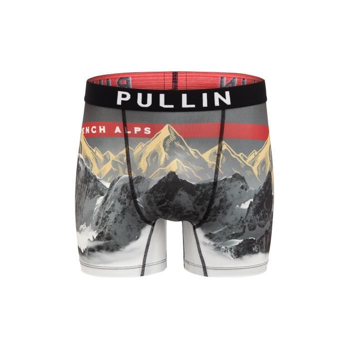 Boxer Pull-In Fashion 2 Goldpics - gris/rouge - S