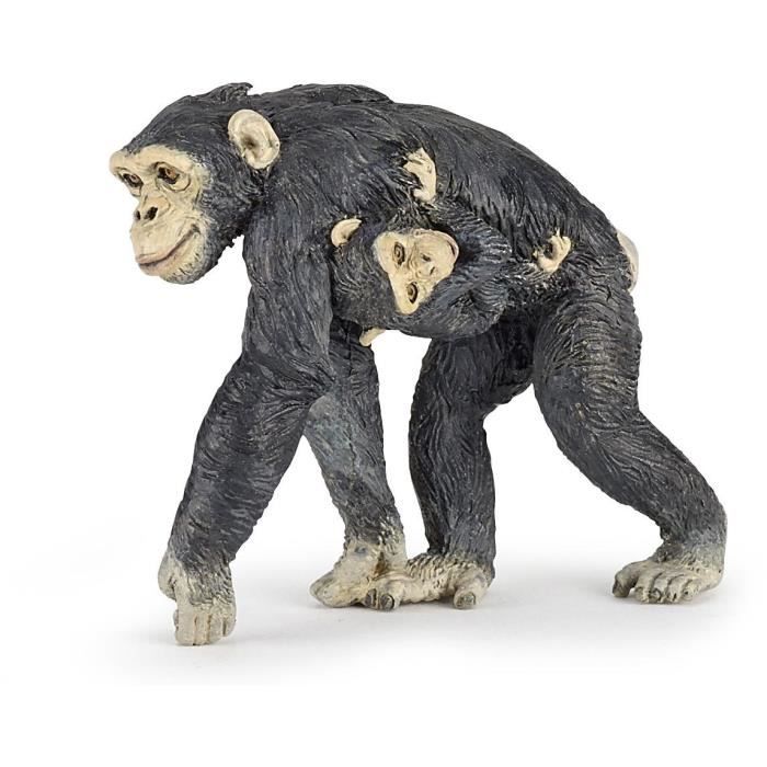 PAPO Figurine Chimpanzé et son bébé
