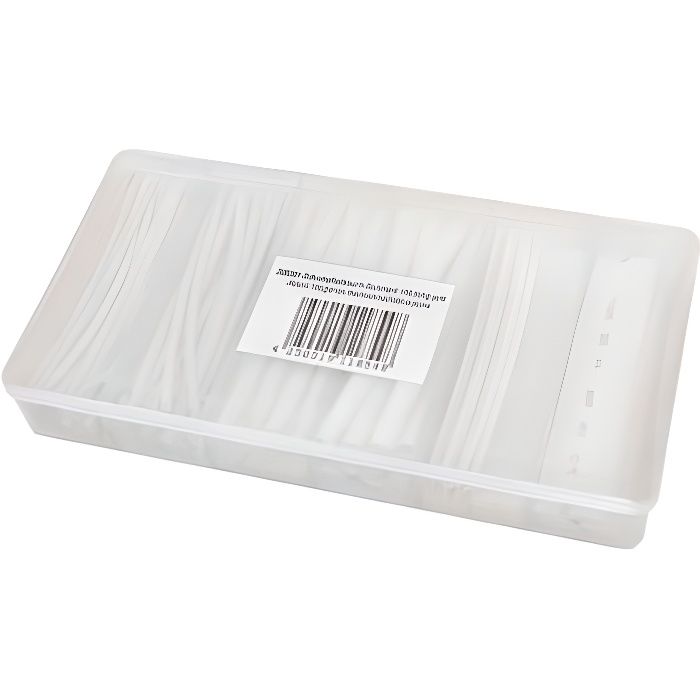 100 gaines thermo-rétractable 100 mm - transparent