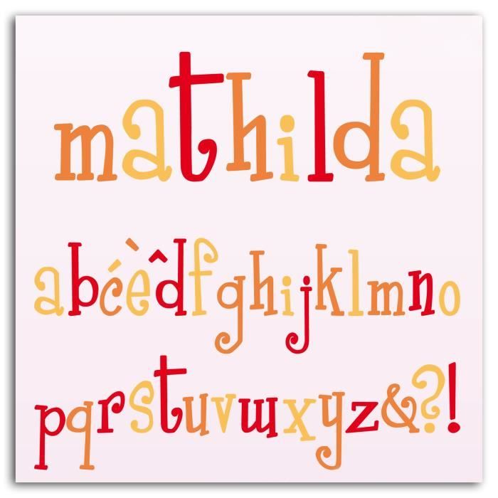 LES D'COS® DE TOGA Pack de 10 Dies Alphabet Mathilda
