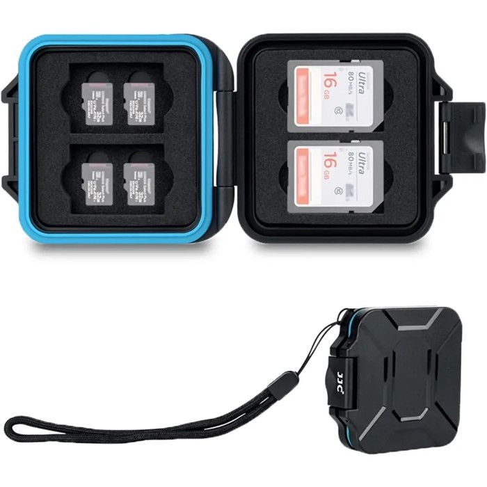 Etui Pour Carte Mémoire - JJC - MC-ST16 - Étanche - 8x Cartes SD - 8x