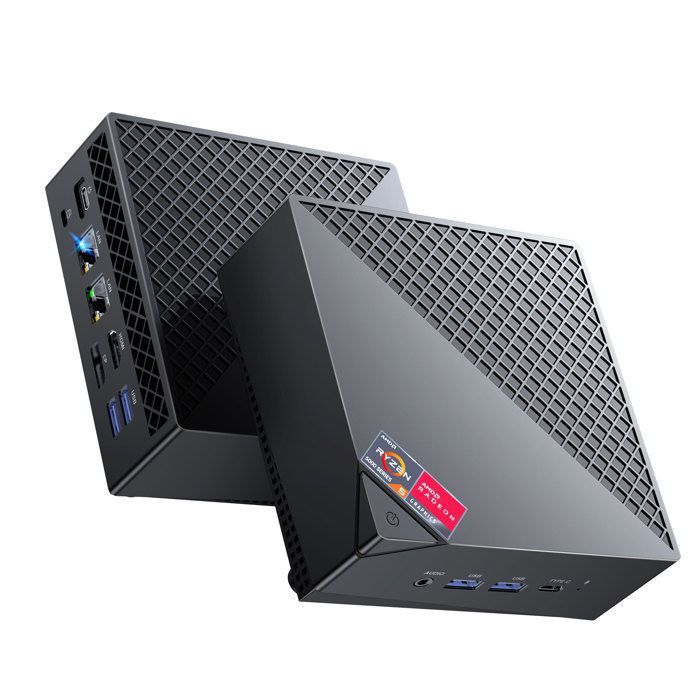 NiPoGi Mini PC AMD Ryzen 7 5800U (8C/16T jusquà 4.4 GHz) 16Go DDR4 RAM 512Go M.2 2280 NVMe SSD AM06PRO