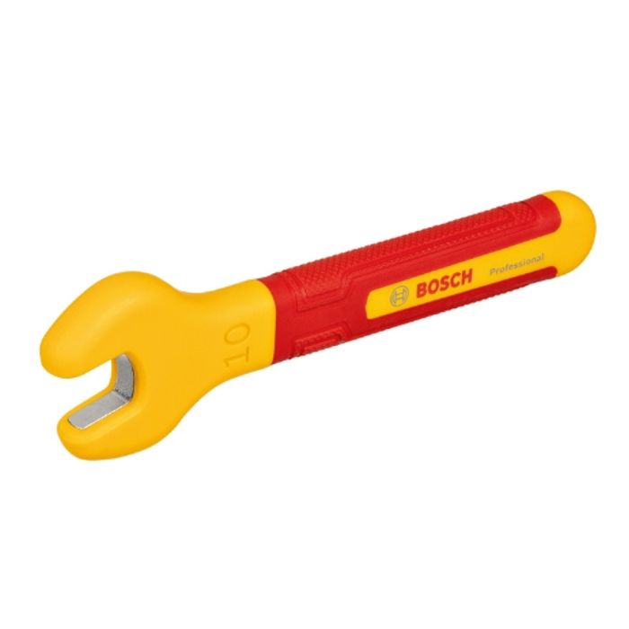 Clé plate VDE BOSCH 10 mm Isolée jusquà 1000 V Mâchoire coudée à 15° Ergonomique