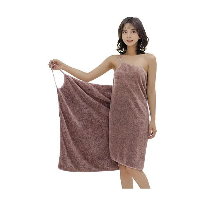 Meilleurs prix pour Serviette Robe Bretelles Serviette de Bain en Microfibre Schage Rapide Peignoir de Bain Femme Robe de Bain Robe de Chambre PZCC