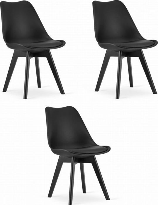 Chaise - MARK - model37063-MARK-ATTY16 - Noir - Lot de