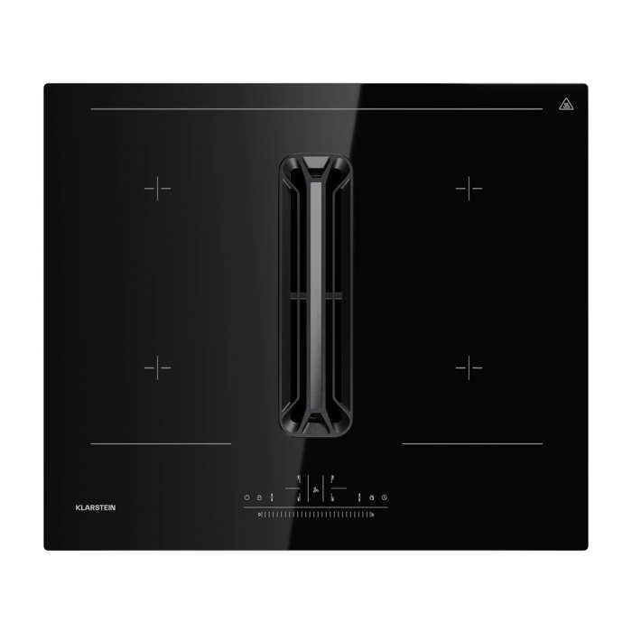 Klarstein AirJet 60 Down Air System table de cuisson à induction avec hotte aspirante 10000 W 445 m³/h Boost