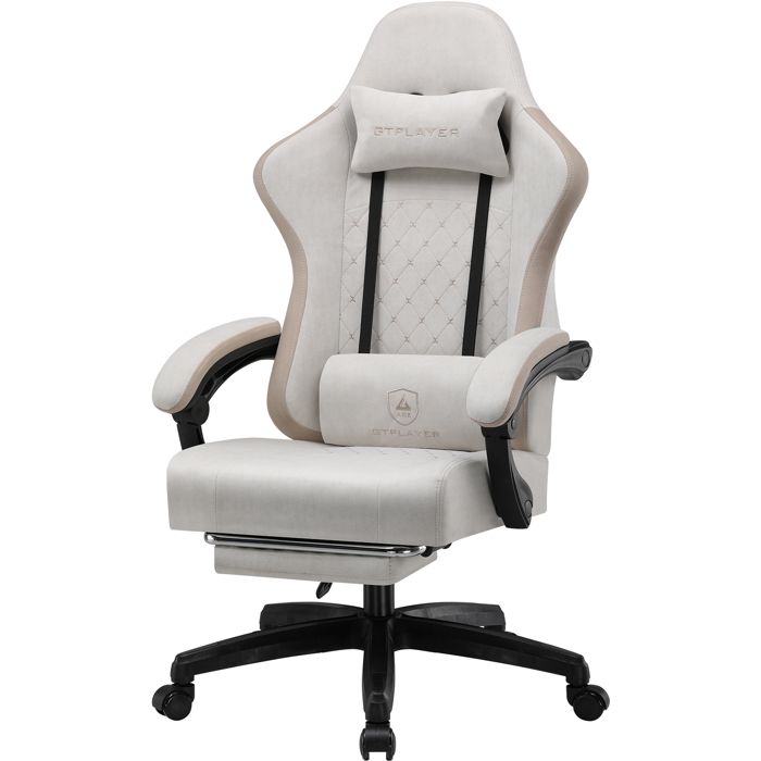 Chaise gaming ergonomique GTPLAYER Papillon Tissu 50x54x135 cm - vue 2