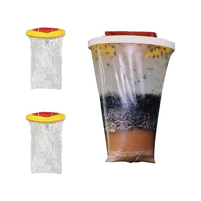 COM-FOUR Piège à Mouches Fenêtre 18 Pièces – Sans Insecticide – Bandes Collantes Transparentes Anti-Mouches Des Fruits – Efficace & Discret