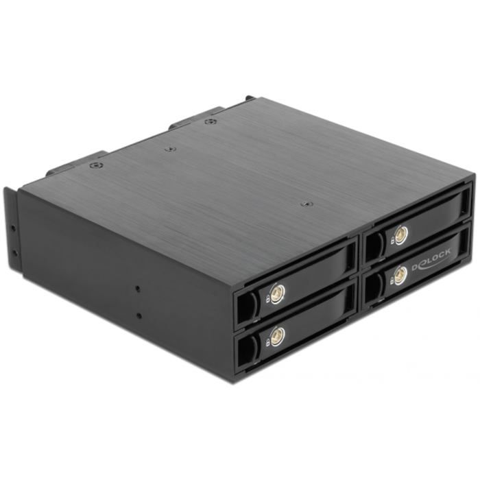 DeLOCK Rack mobile 5.25? pour 4 x SSD 2.5? U.2 NVMe avec plateaux verrouillables Neuf - vue 4