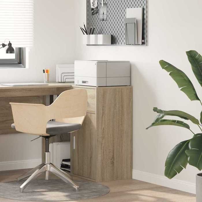 vidaXL Buffet avec tiroir Chêne Sonoma 38 x 34 x 75 cm 869548