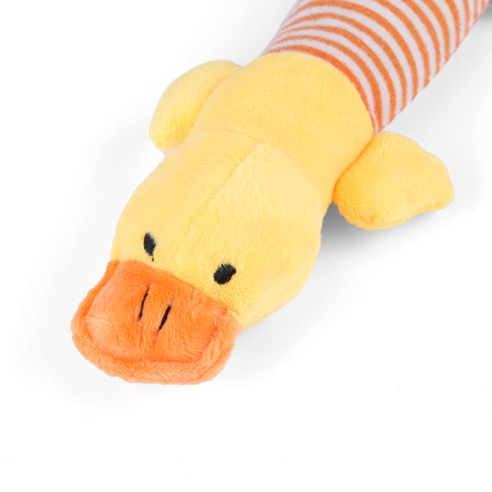 Meilleurs prix pour SURENHAP Jouet pour animaux de compagnie 3 Types de forme danimaux différents Pipy Puppy Chuw Sound animalerie kit Canard jaune