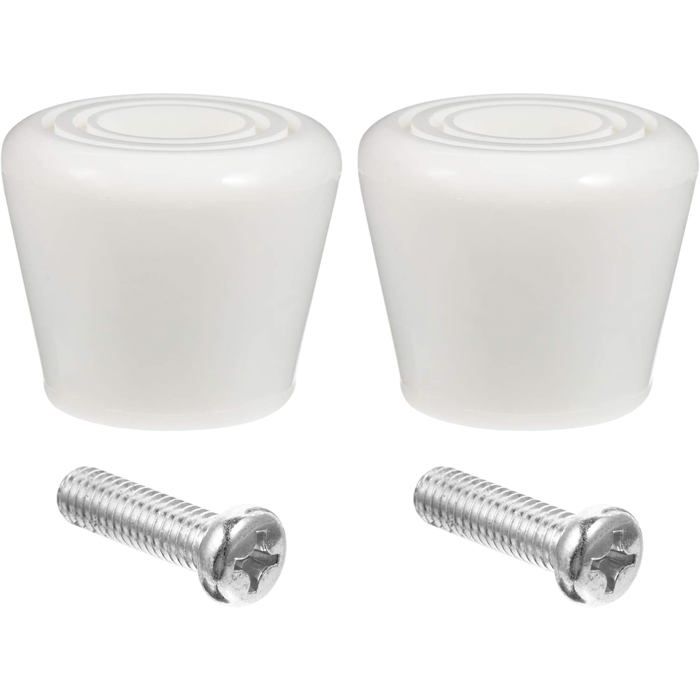 Lot De 2 Patins De Pédales Caoutchouc Blanc Arrondis - Vélo Ville PEUGEOT - Neuf D'époque