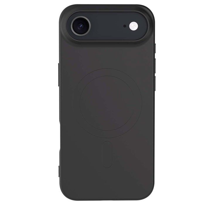 Bigben Coque MagSafe Silicone iPhone 17 Air noire soft touch