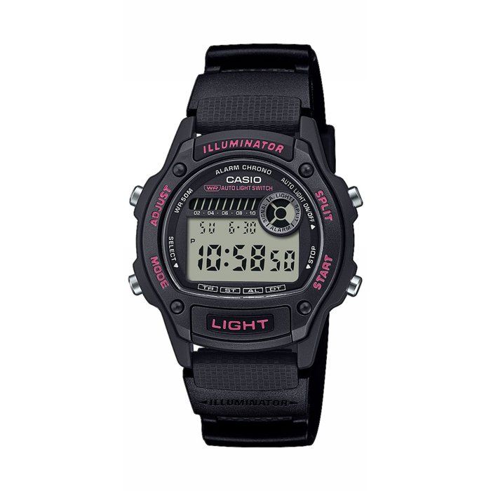 Montre - CASIO - W-220H - Mixte - Noir/Bleu - Quartz - Digital