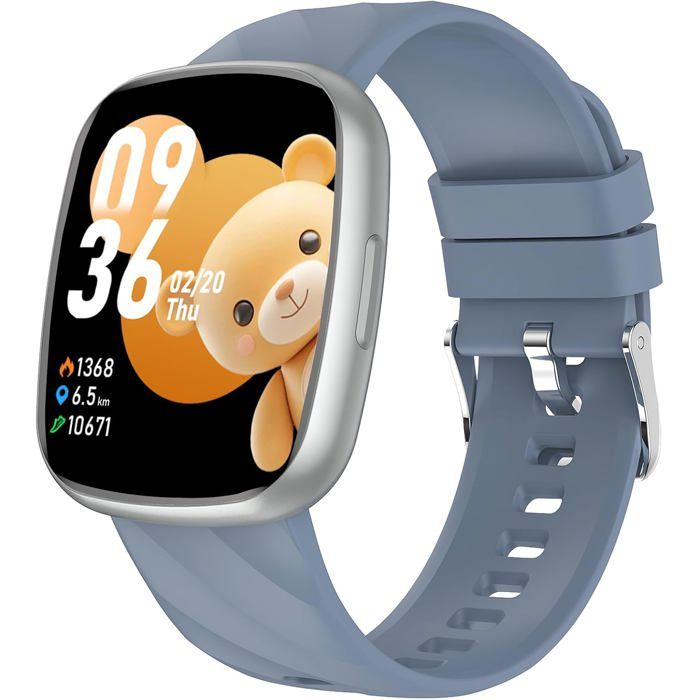 Fitness Tracker Montre Enfant Connectée ou Non Connectée avec 100+ Modes de Sport 1.75 Smartwatch Cadeau Ado 5
