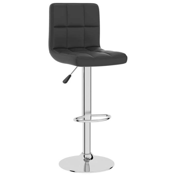 Chaise de bar en similicuir - vidaxl - Noir - 40x47x(90-111) cm - Pivotement 360° - Réglable en hauteur