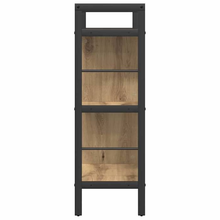 Bibliothèque SOLOMOON CHIC Étagère à livres - Pour salon - Chêne artisanal 75x30x91 cm Bois dingénierie BB599