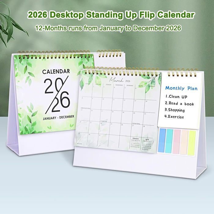 Calendrier De Bureau 2026 à Faire Soi-même, Peinture Diamant, Planificateur Mensuel De Janvier 2026 à Décembre, Calendrier De Bureau à Domicile De 12 Mois Pour Planifier La Décoration - 2026-B