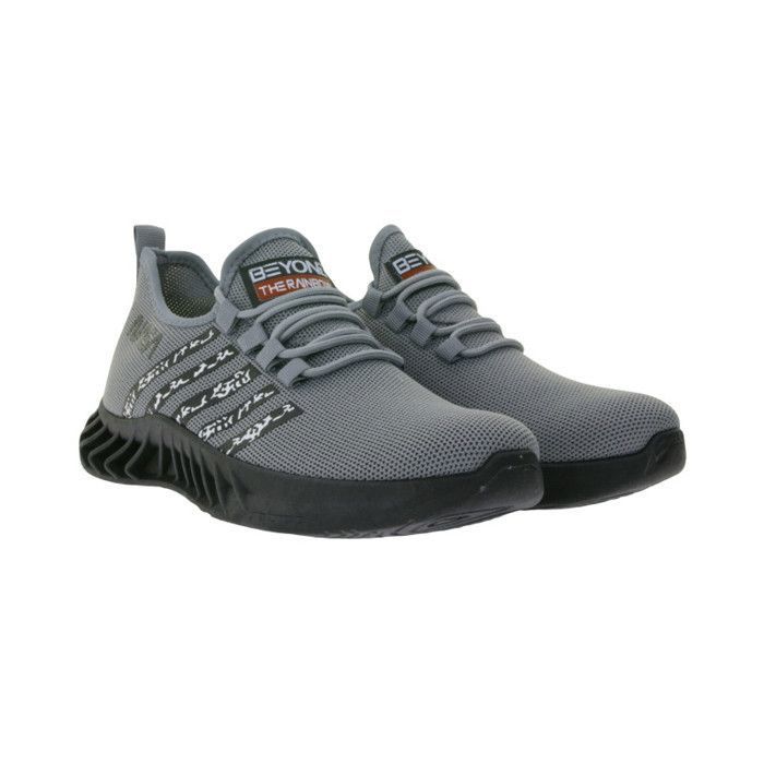 NASA BEYOND THE RAINBOW- Baskets NASA Homme Décontractées  - Chaussures Quotidiennes en Gris