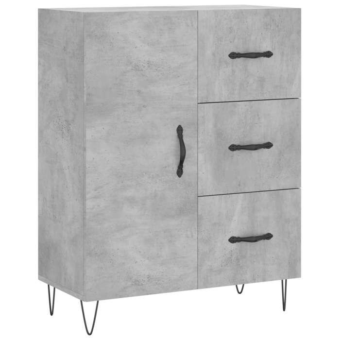 Promotion FévrBuffet debout - Armoire Vaisselier - Pour maison - gris béton 69 5x34x90 cm bois dingénierie FR62600620