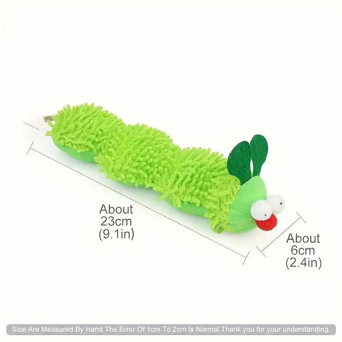 Jouet interactif en peluche pour chats - Phoesky - Motif dessin animé - Tissu doux - Sans batterie - Sisal - 23x6.5x5 cm