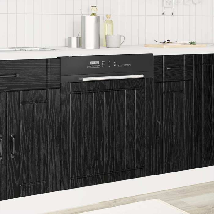 Cabinet de cuisine 1 PC Buffet Cuisine vaisselier Chêne noir 60x1 5x67 cm A12958