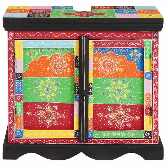 Meuble sous évier - vidaXL - bois de mangue massif - marron - 2 portes - 60 x 35 x 55 cm 786ibu75l