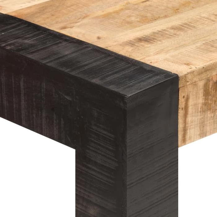 Table de salle à manger 140x70x76 cm Bois de manguier brut_2 ans garantie_37060