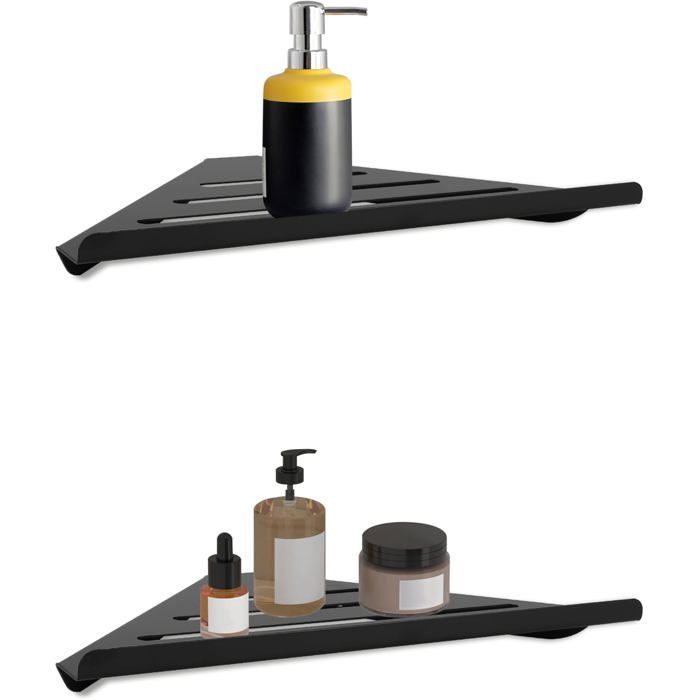 Etagère de Douche dangle Lot de 2 étagères dangle en Acier Inoxydable 304 Etagere Salle de Bain pour la Douche 190 x 190 x 300mm