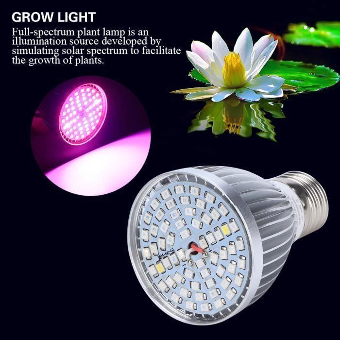 Lampe Led Horticole de Croissance Floraison pour Plante Plein spectre de lumière de lusine Lampe pour Plante Culture 60 3CQINGSHOP