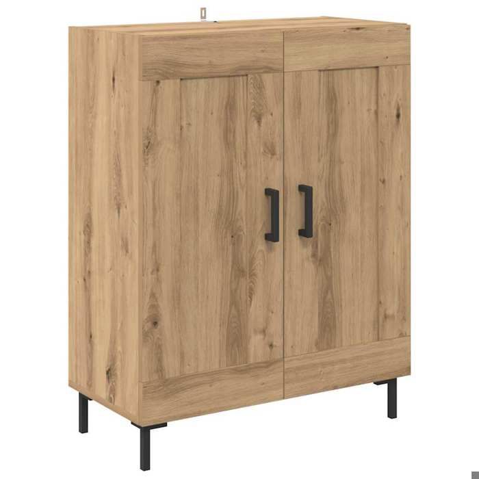Moderne Armoire rangement Haut Armoire 2 pcs - Grande capacité - Chêne artisanal - bois dingénierie LL7526
