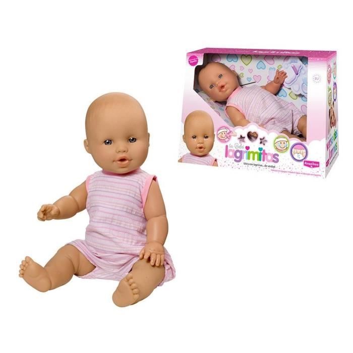 Poupee Bebe 40 Cm Qui Pleure Et Prend Sont Biberon Cdiscount Jeux Jouets
