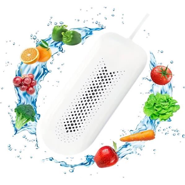 Laveuse Portable Fruits & Légumes Seattleget - Nettoyage Vortex + électrolyse - USB Rechargeable - Compacte Sans Fil