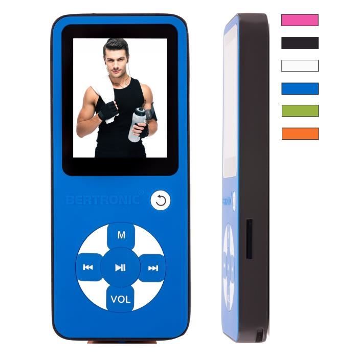 BERTRONIC ® MP3Player Everest Royal mémoire 8 Go bleu lecteur