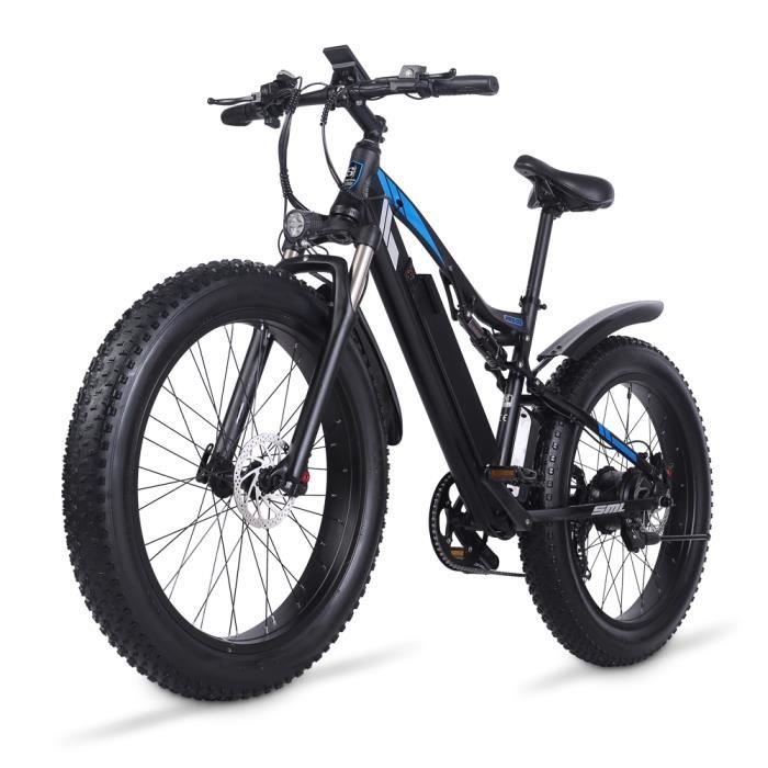 Shengmilo MX03 Vélo Électrique, 1000W 48V 17Ah, 26 Pouces, Plage