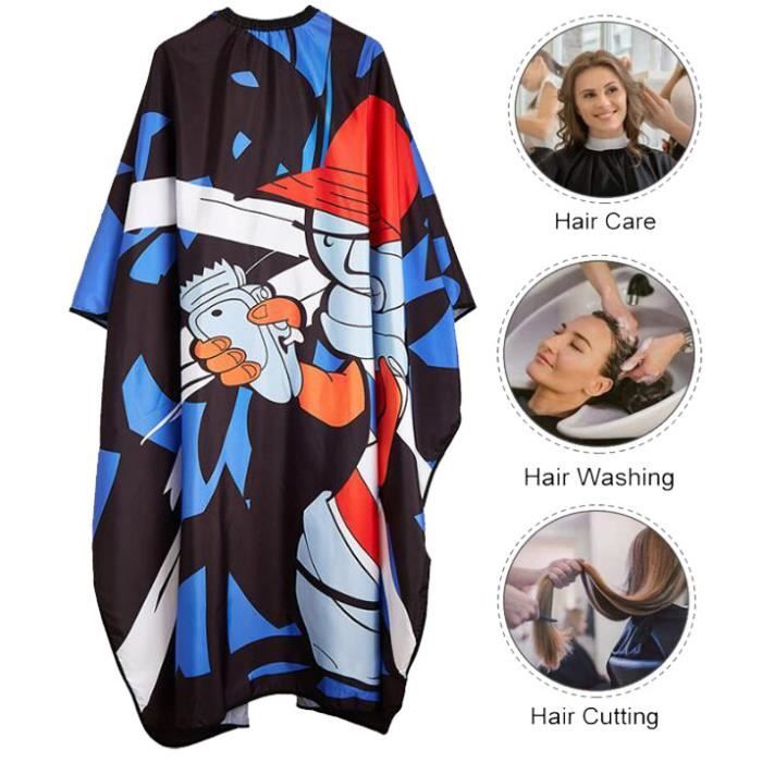 Tablier de Coiffeur - Chunya - Bleu - Imperméable - Antistatique
