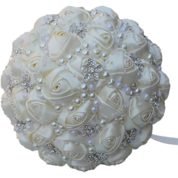 Lot De 20 Branches De Fleurs En Cristal Acrylique - Avec Perles Et Paillettes - 17,5 Cm - Décoration Mariage, Noël, Table - Sans Entretien