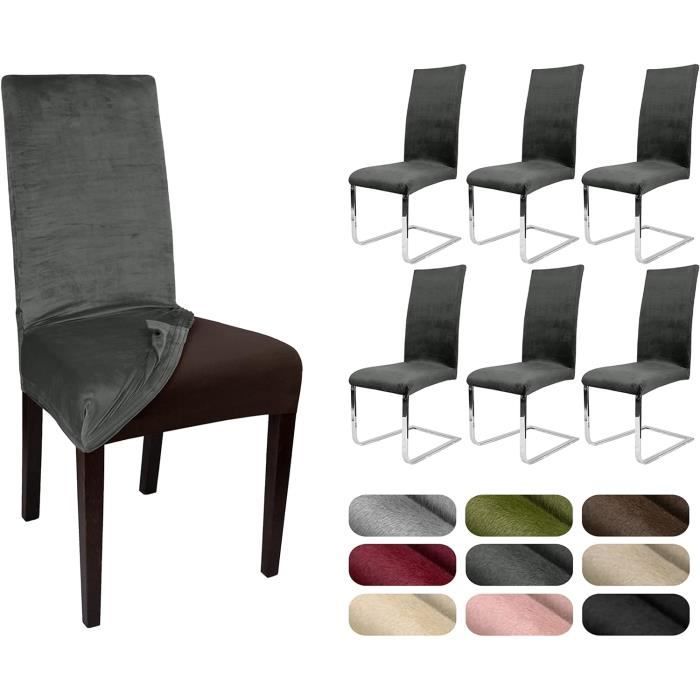 Whaline Lot De 6 Housses De Chaise De Noël à Motif Arbre De Noël