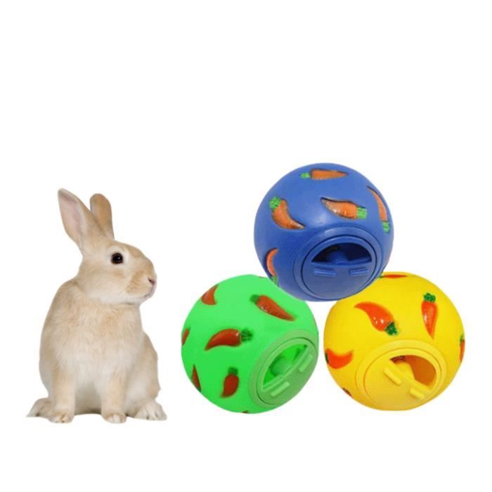 Accessoires Pour Rongeurs - Balle à Friandise - 7 5 cm - Idéal pour Lapins et Rongeurs - Réglable